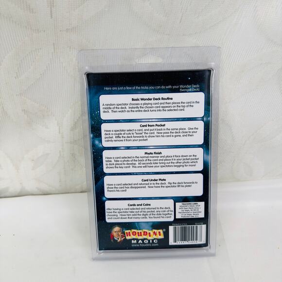 Houdini Magic Svengali Wonder Deck Bicycle Poker Cards 77 Tips & Tricks Booklet - Picture 5 of 6